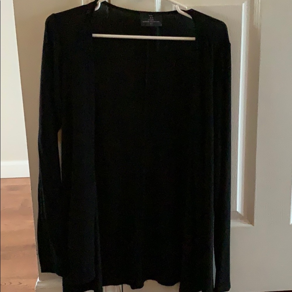 Black sheer cardigan
